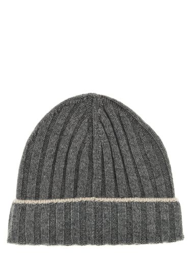 Contrast Line Beanie - Brunello Cucinelli - Modalova