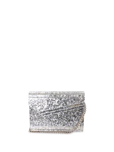 Candy Champagne-silver Clutch - Jimmy Choo - Modalova