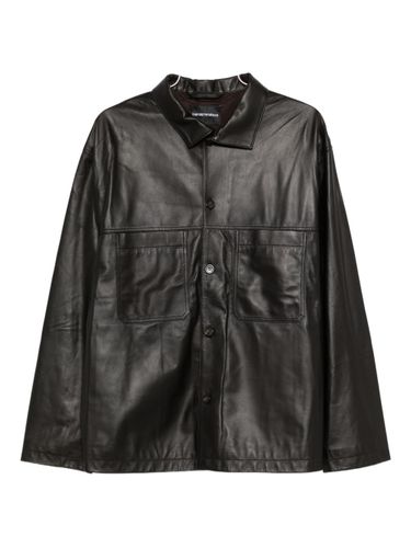 Emporio Armani Leather Jacket - Emporio Armani - Modalova