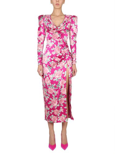 Alessandra Rich Dress In Satin - Alessandra Rich - Modalova