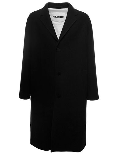 Sport Single-breasted Coat With Tonal Buttons In Wool Man - Jil Sander - Modalova