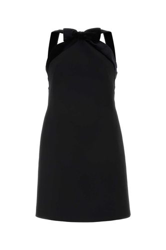 Black Grain De Poudre Mini Dress - Miu Miu - Modalova