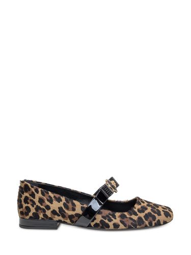 Versace Brown And Black Flats - Versace - Modalova