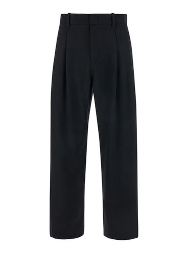 Virgin Wool Double-pleats Wide Trousers - Tonywack - Modalova