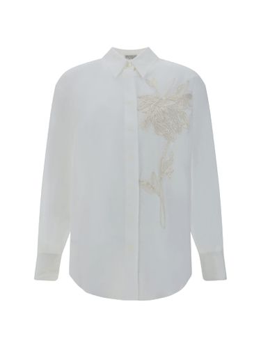 Floral Embroidery Shirt - Brunello Cucinelli - Modalova