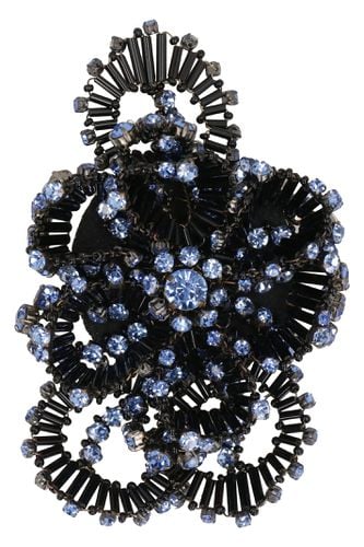 Floral Metal Brooch - Alberta Ferretti - Modalova