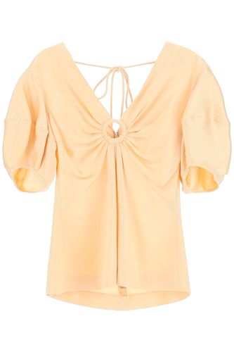 Satin Top With Ring - Stella McCartney - Modalova