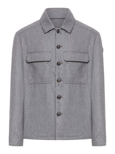 Moncler Cashmere Blend Shirt - Moncler - Modalova