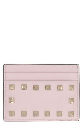 Garavani - Rockstud Leather Card Holder - Valentino - Modalova