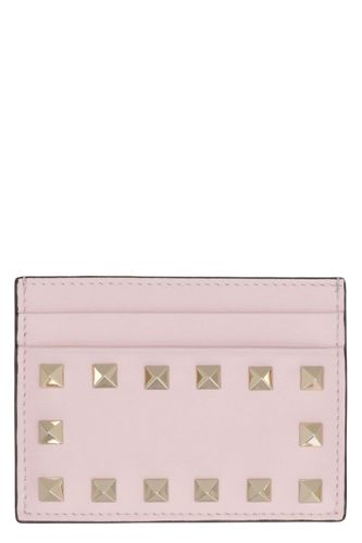 Garavani - Rockstud Leather Card Holder - Valentino - Modalova