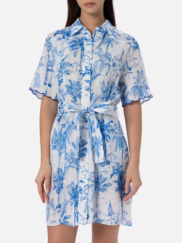 Woman Flower Linen Dress Hermione - MC2 Saint Barth - Modalova