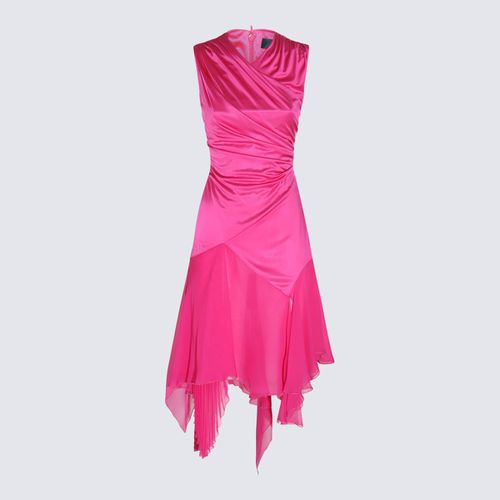 Versace Glossy Pink Viscose Dress - Versace - Modalova