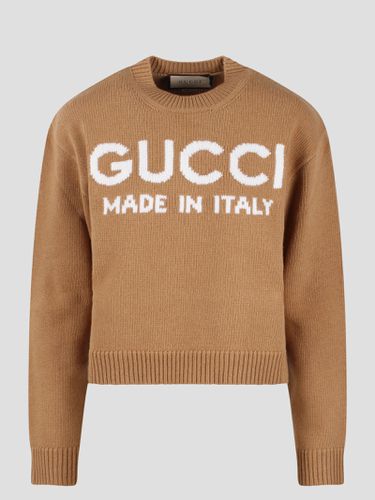 Gucci Jacquard Logo Sweater - Gucci - Modalova