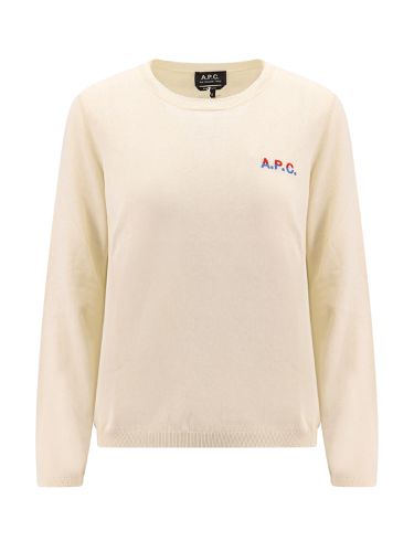 A. P.C. Logo Crew Neck Sweater - A.P.C. - Modalova