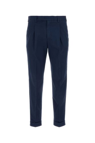 Navy Blue Stretch Cotton Pant - PT Torino - Modalova