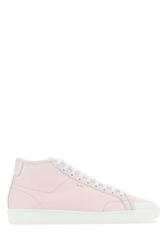 Pastel Pink Leather Court Classic Sneakers - Saint Laurent - Modalova