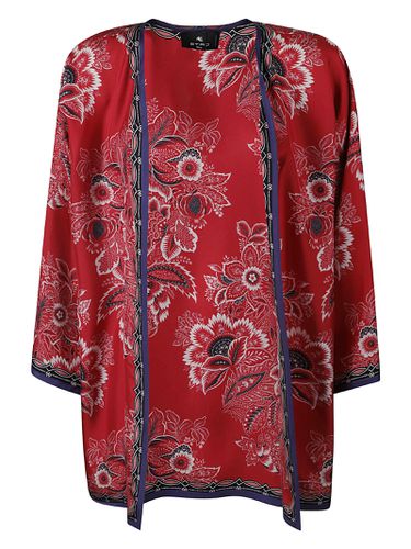 Etro Floral Printed Satin Jacket - Etro - Modalova