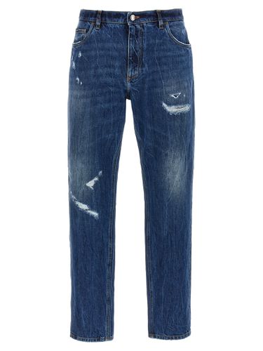 Logo Embroidery Jeans - Dolce & Gabbana - Modalova