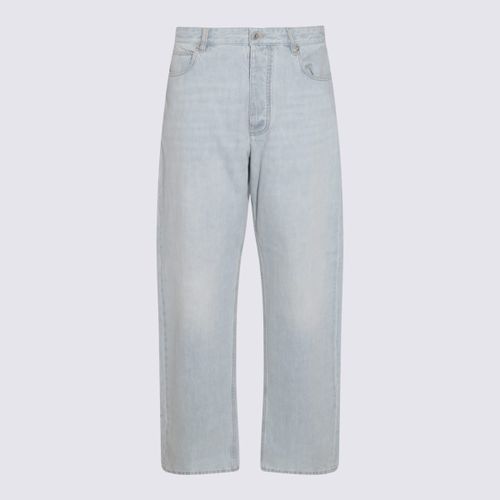 Light Blue Cotton Pants - Bottega Veneta - Modalova