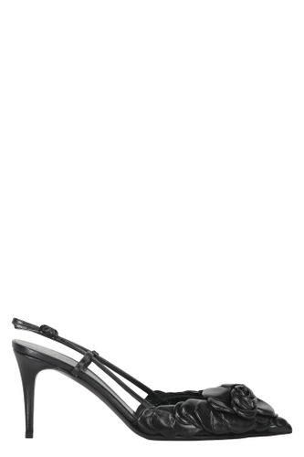 Leather Slingback Pumps - Valentino Garavani - Modalova