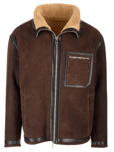 Fendi Brown Shearling Jacket - Fendi - Modalova