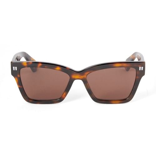 Off White Oeri110 Cincinnati 6064 Havana Brown Sunglasses - Off-White - Modalova