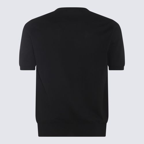 Cruciani Black Cotton T-shirt - Cruciani - Modalova