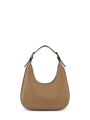 Nolita Shoulder Bag With Logo Lettering On The Front In Hammered Leather Woman - Michael Kors - Modalova