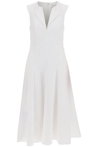 Cotton Poplin Midi Dress In - Roland Mouret - Modalova