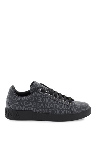 Portofino Jacquard Sneakers - Dolce & Gabbana - Modalova
