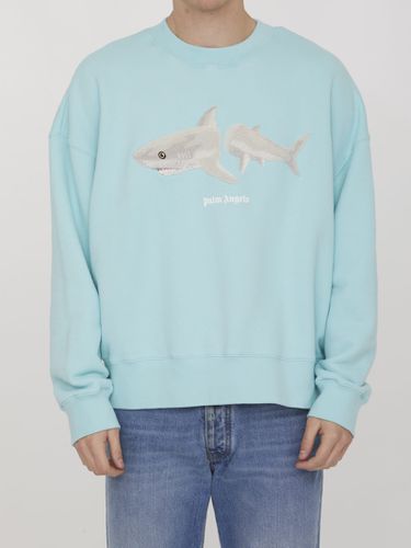 Palm Angels Shark Print Sweatshirt - Palm Angels - Modalova