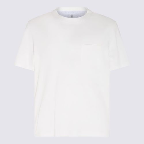 White Cotton T-shirt - Brunello Cucinelli - Modalova