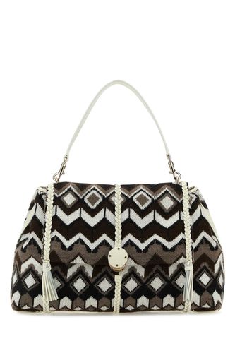 Embroidered Wool Large Penelope Shoulder Bag - Chloé - Modalova