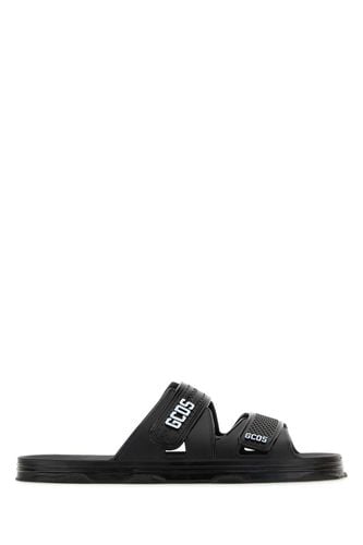 GCDS Black Rubber Slippers - GCDS - Modalova