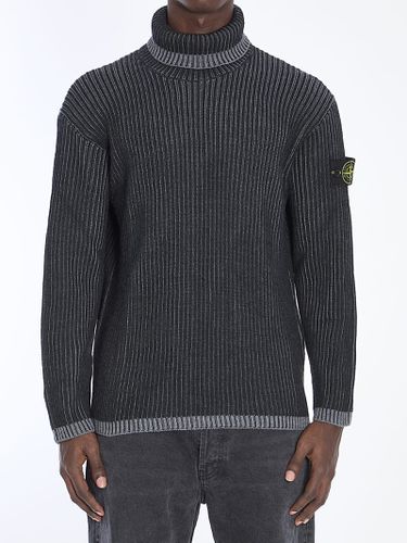 Stone Island Ribbed Wool Sweater - Stone Island - Modalova