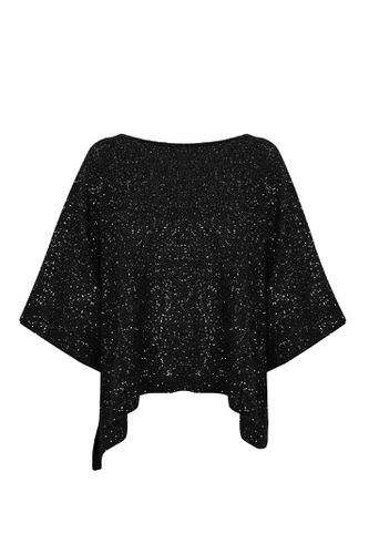 D. Exterior Cape With Sequins In Alpaca Blend - D.Exterior - Modalova