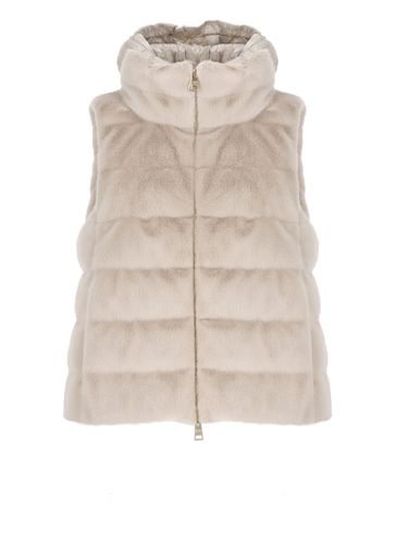 Herno Vest With Faux Fur - Herno - Modalova