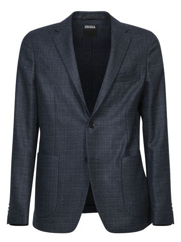 Zegna Blue Operato Jacket - Zegna - Modalova