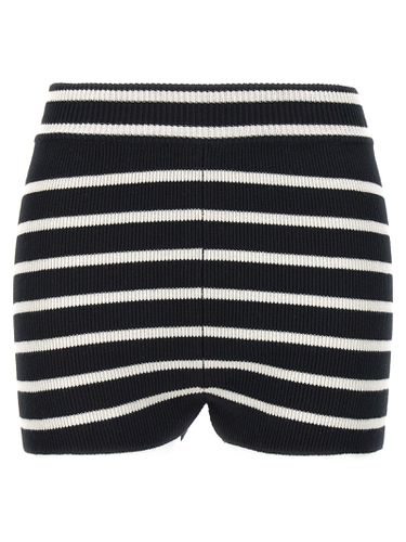 Striped Knitted Shorts - Ami Alexandre Mattiussi - Modalova