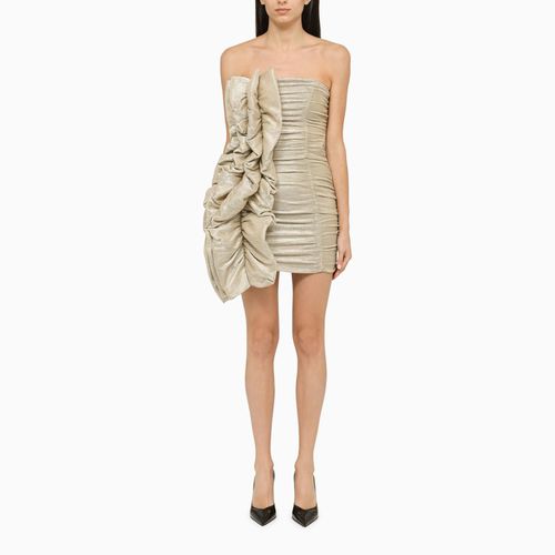 Beige Sheath Dress With Draping - Rotate by Birger Christensen - Modalova