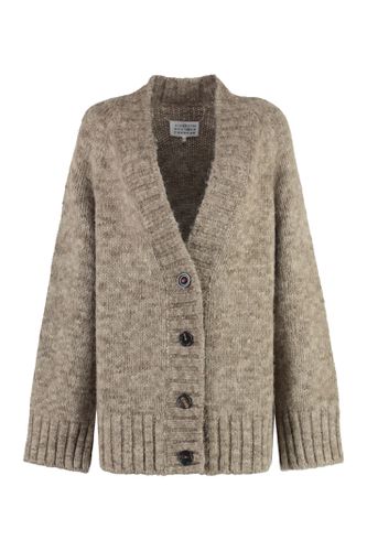 V-neck Ribbed Knit Cardigan - Maison Margiela - Modalova