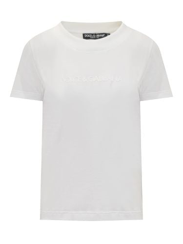 Cotton T-shirt With Logo - Dolce & Gabbana - Modalova