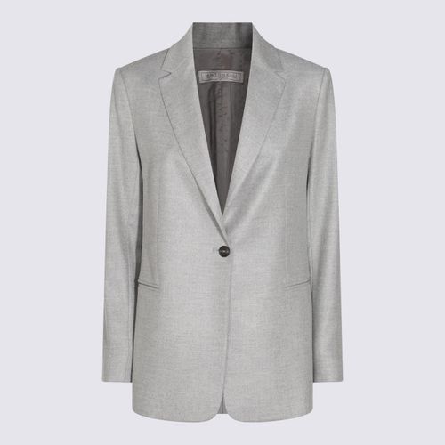 Grey Virgin Wool Blend Blazer - Antonelli - Modalova