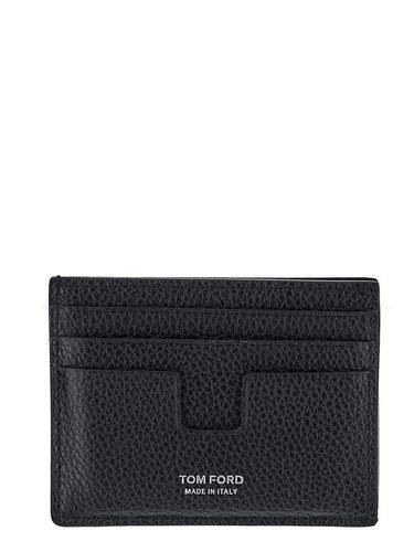 Tom Ford Black Logo Card Holder - Tom Ford - Modalova