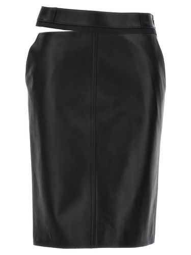 Fendi Leather Midi Skirt - Fendi - Modalova