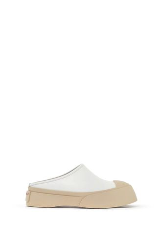 Marni White Leather Pablo Slippers - Marni - Modalova