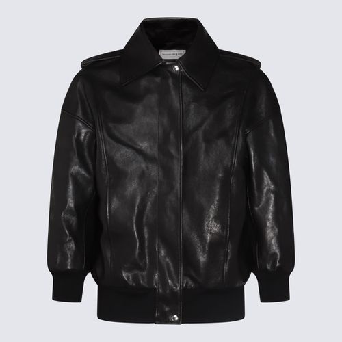 Leather Jacket - Alexander McQueen - Modalova