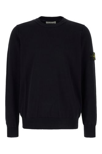 Stone Island Black Cotton Sweater - Stone Island - Modalova