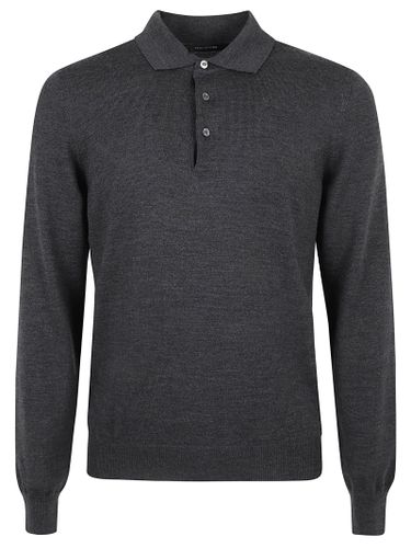 Buttoned Collared Sweater - Tagliatore - Modalova