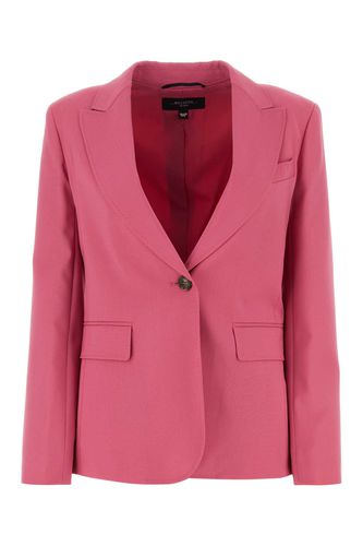 Pink Stretch Wool Valda Blazer - Weekend Max Mara - Modalova